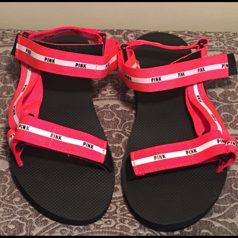 VS Pink Sporty Sandals